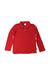 A Red Long Sleeve Polos from City Threads in size 6T for boy. (Front View)