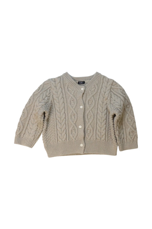 A Beige Cardigans from Aosta in size 5T for girl. (Front View)