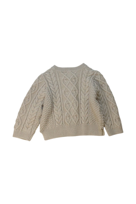 A Beige Cardigans from Aosta in size 5T for girl. (Back View)