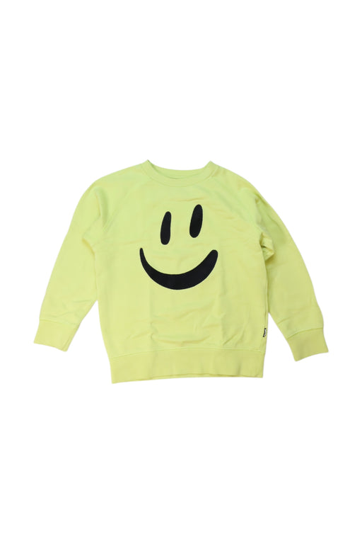 A Yellow Sweatshirts from Molo in size 7Y for boy. (Front View)