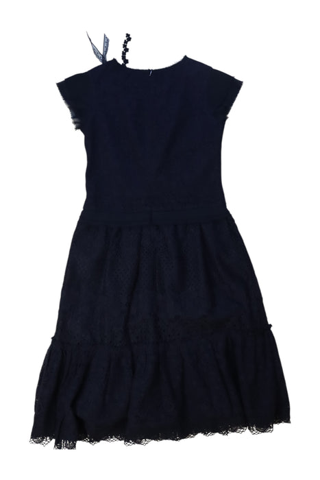 A Navy Short Sleeve Dresses from Nicholas & Bears in size 8Y for girl. (Back View)