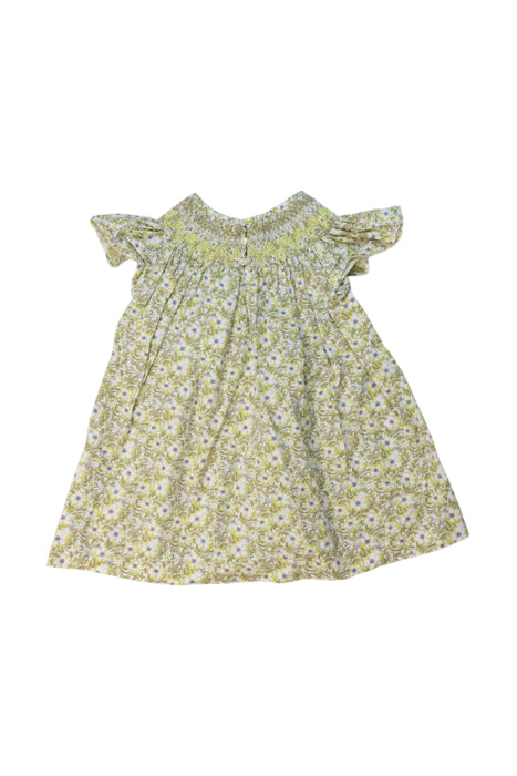 A Yellow Short Sleeve Dresses from Bonpoint in size 4T for girl. (Back View)
