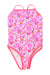 A Pink Swimsuits from Jacadi in size 4T for girl. (Front View)