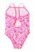 A Pink Swimsuits from Jacadi in size 4T for girl. (Back View)