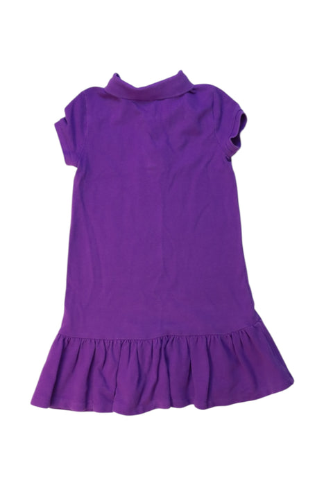 A Purple Short Sleeve Dresses from Polo Ralph Lauren in size 4T for girl. (Back View)