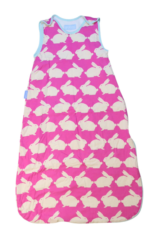 A Pink Sleepsacs from Grobag in size 12-18M for girl. (Front View)