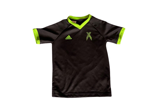 A Black Short Sleeve T Shirts from Adidas in size 9Y for boy. (Front View)