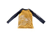A Yellow Long Sleeve T Shirts from FatFace in size 11Y for boy. (Front View)