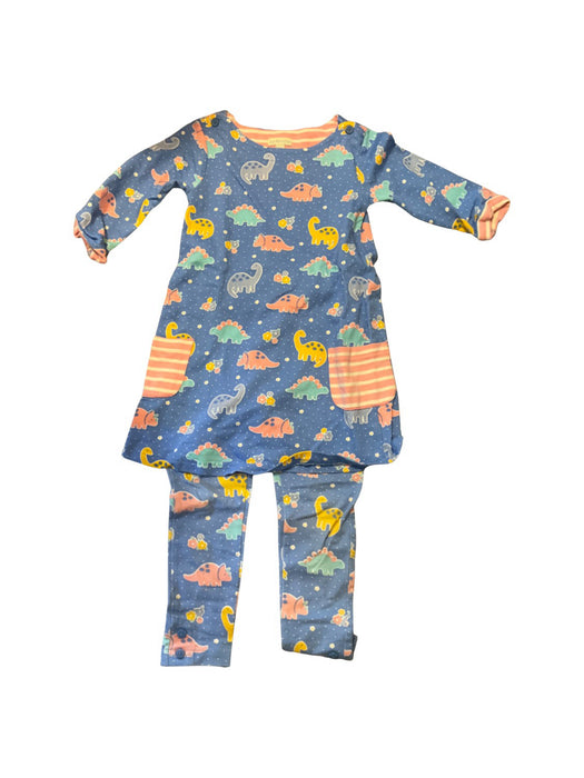 A Blue Leggings Sets from Jojo Maman Bébé in size 4T for girl. (Front View)