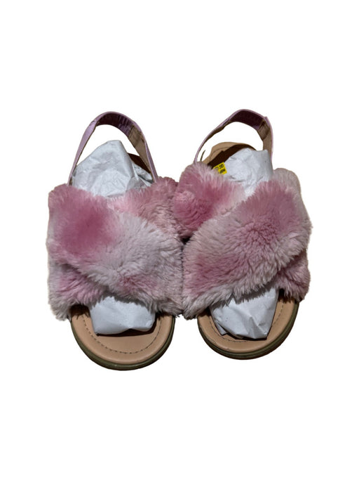 A Pink Sandals from EMU Australia in size 9Y for girl. (Front View)