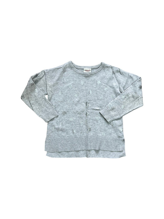 A Grey Crewneck Sweatshirts from Seed in size 4T for girl. (Front View)