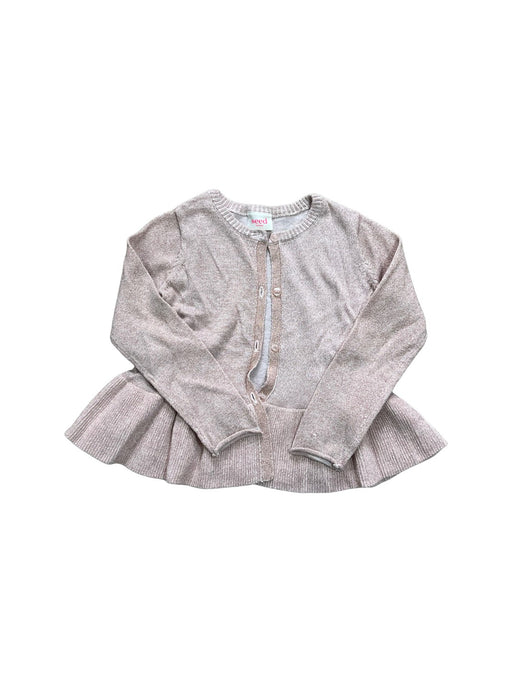 A Pink Cardigans from Seed in size 4T for girl. (Front View)
