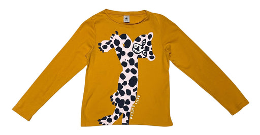 A Yellow Long Sleeve T Shirts from Petit Bateau in size 8Y for neutral. (Front View)