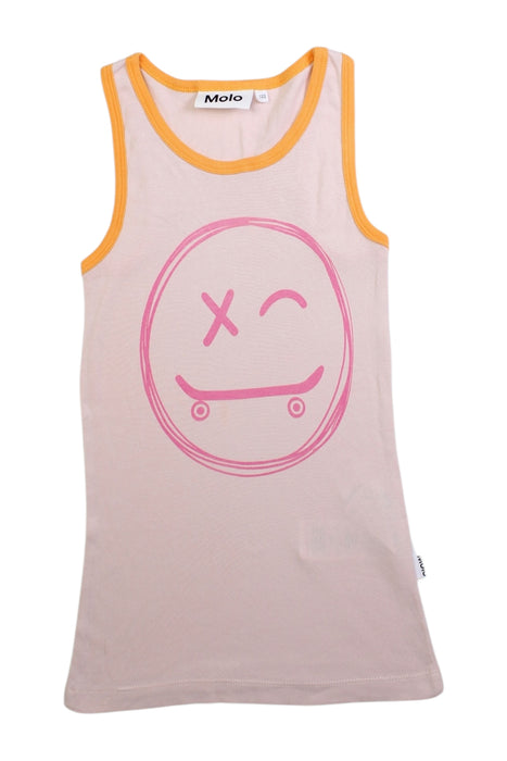 A Beige Sleeveless T Shirts from Molo in size 7Y for girl. (Front View)