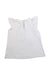 A White Sleeveless Tops from Nanos in size 6T for girl. (Back View)