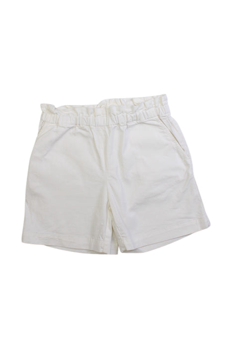 A White Shorts from Bonpoint in size 6T for girl. (Front View)