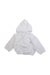 A White Bathrobes from Kissy Kissy in size 6-12M for neutral. (Front View)