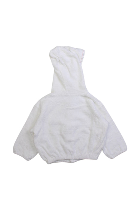 A White Bathrobes from Kissy Kissy in size 6-12M for neutral. (Back View)