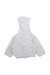 A White Bathrobes from Kissy Kissy in size 6-12M for neutral. (Back View)