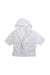 A White Bathrobes from The Little White Company in size 6-12M for neutral. (Front View)