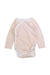 A Pink Long Sleeve Bodysuits from Petit Bateau in size 3-6M for girl. (Front View)