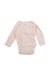 A Pink Long Sleeve Bodysuits from Petit Bateau in size 3-6M for girl. (Back View)