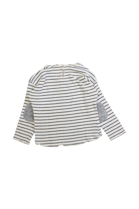 A White Long Sleeve T Shirts from Buho in size 12-18M for boy. (Back View)