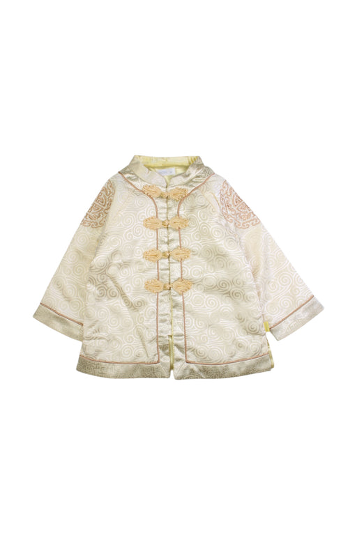 A Gold Coats from Mides in size 3T for neutral. (Front View)
