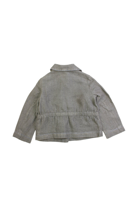 A Green Lightweight Jackets from Bonpoint in size 4T for girl. (Back View)