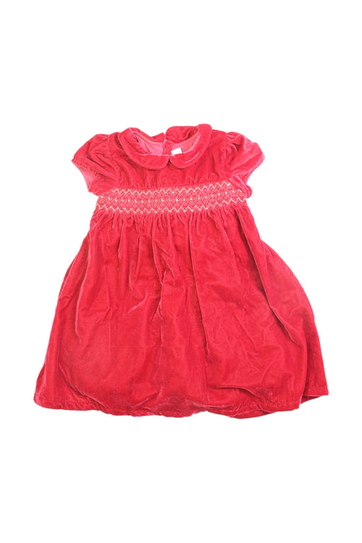 A Red Short Sleeve Dresses from Jojo Maman Bébé in size 18-24M for girl. (Front View)