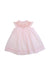 A Pink Short Sleeve Dresses from Luli & Me in size 6-12M for girl. (Front View)