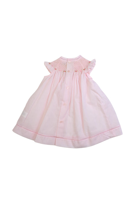 A Pink Short Sleeve Dresses from Luli & Me in size 6-12M for girl. (Back View)