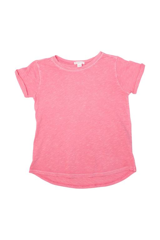 A Pink Short Sleeve T Shirts from Crewcuts in size 6T for girl. (Front View)