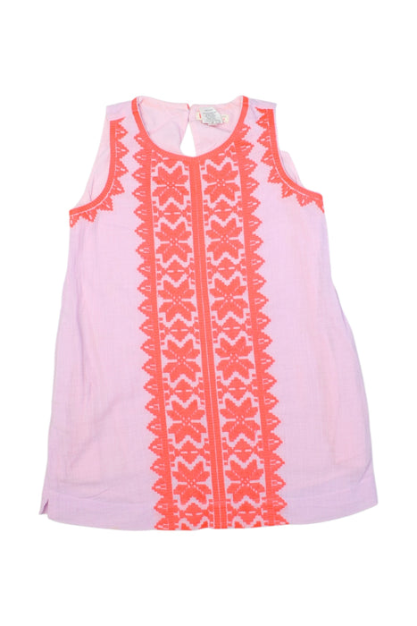 A Pink Sleeveless Dresses from Crewcuts in size 4T for girl. (Front View)