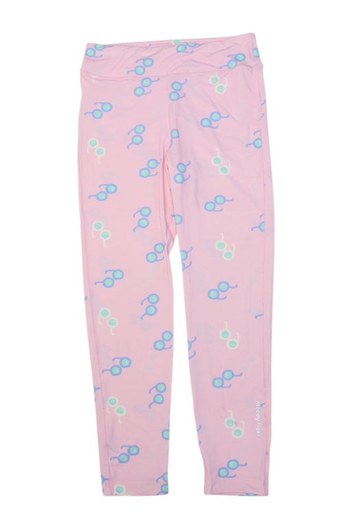 A Pink Leggings from Moody Tiger in size 5T for girl. (Front View)