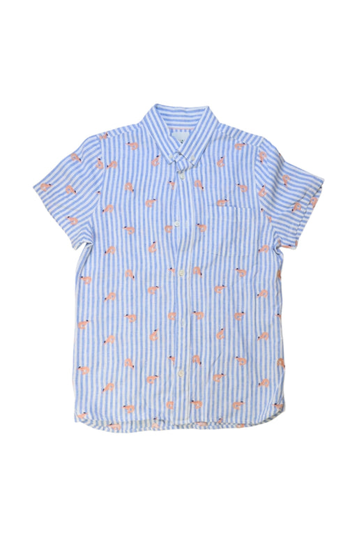 A Blue Short Sleeve Shirts from Boden in size 14Y for boy. (Front View)