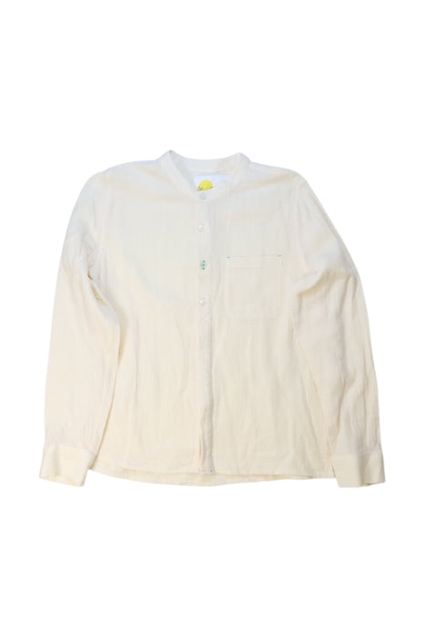 A White Long Sleeve Shirts from Boden in size 12Y for boy. (Front View)