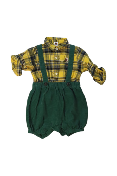 A Multicolour Overall Sets from BAPE KIDS in size 12-18M for boy. (Front View)