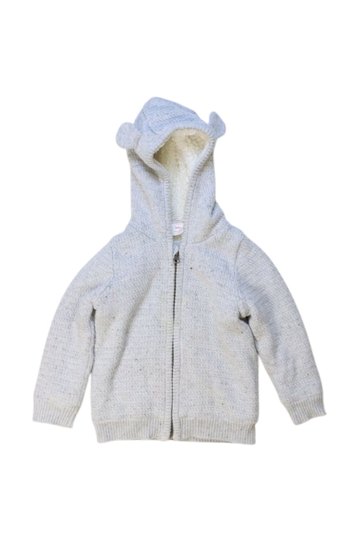 A Grey Hooded Sweatshirts from Seed in size 12-18M for neutral. (Front View)