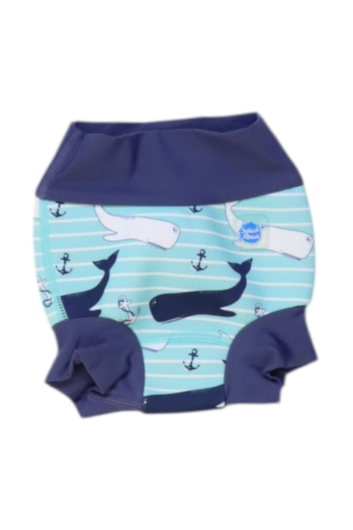 A Blue Swim Diapers from Splash About in size 3-6M for boy. (Front View)