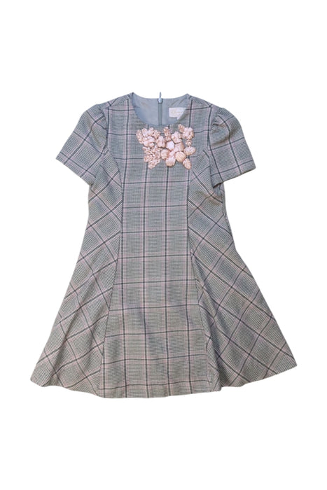 A Grey Short Sleeve Dresses from Nicholas & Bears in size 6T for girl. (Front View)