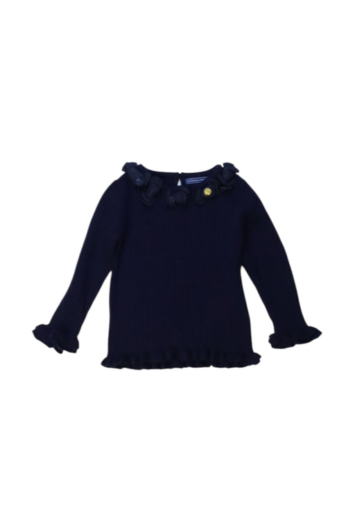 A Navy Long Sleeve Tops from Nicholas & Bears in size 2T for girl. (Front View)