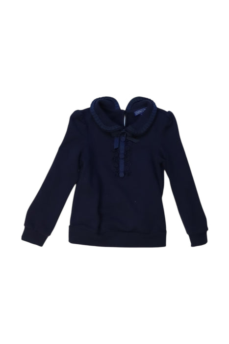A Navy Long Sleeve Tops from Nicholas & Bears in size 4T for girl. (Front View)