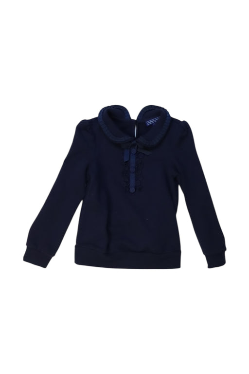 A Navy Long Sleeve Tops from Nicholas & Bears in size 4T for girl. (Front View)