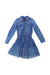 A Blue Long Sleeve Dresses from Pepe Jeans in size 4T for girl. (Front View)
