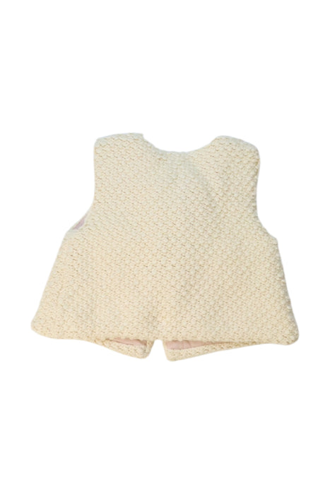 A Ivory Outerwear Vests from Chloe in size 3T for girl. (Back View)