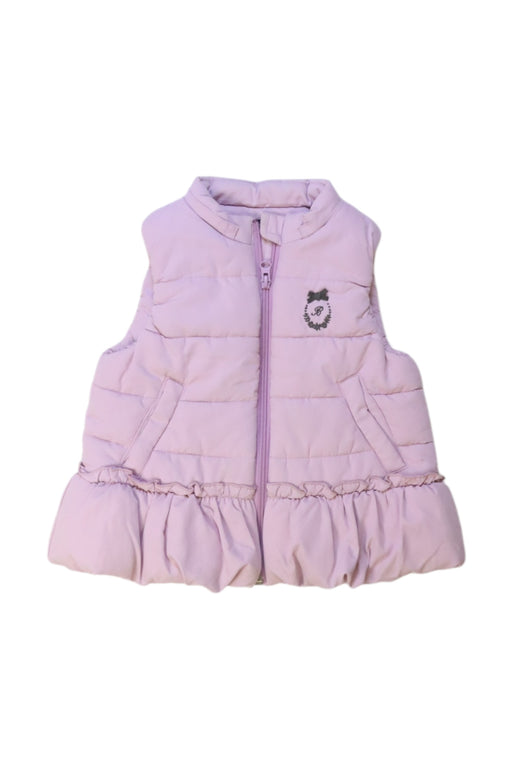 A Purple Outerwear Vests from Le Bebe in size 4T for girl. (Front View)