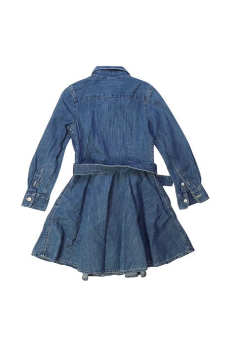 A Blue Long Sleeve Dresses from Ralph Lauren in size 4T for girl. (Back View)