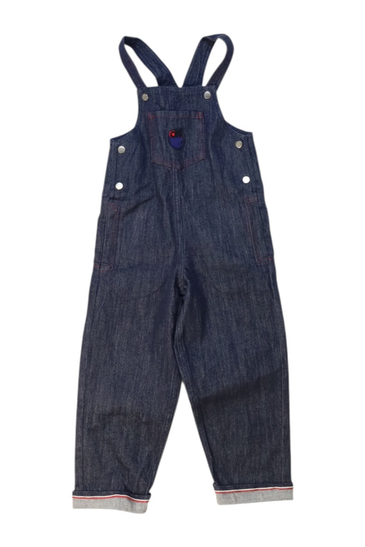 A Blue Long Overalls from Dior in size 3T for girl. (Front View)