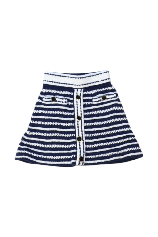 A Navy Short Skirts from Self-Portrait in size 4T for girl. (Front View)